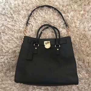SOLD! Black Michael Kors Hamilton Tote